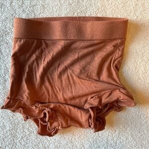 Spearmint Love Rust Color Ruffle Bloomer, Sz 3-6 months
